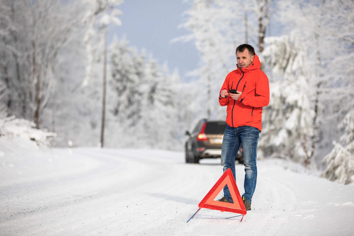 towing in bad weather